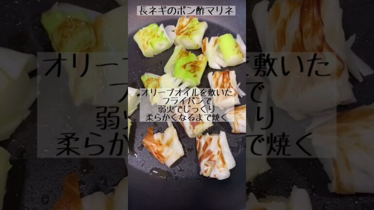 焼いてつけるだけ！長ネギのポン酢マリネ