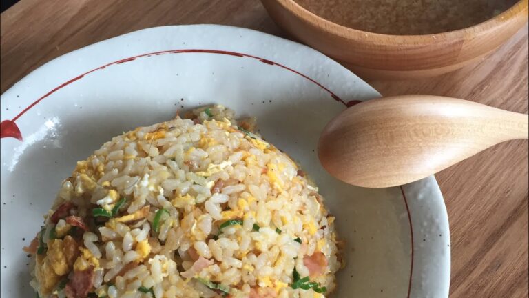 漢の昼飯ハムネギチャーハン 超早送り