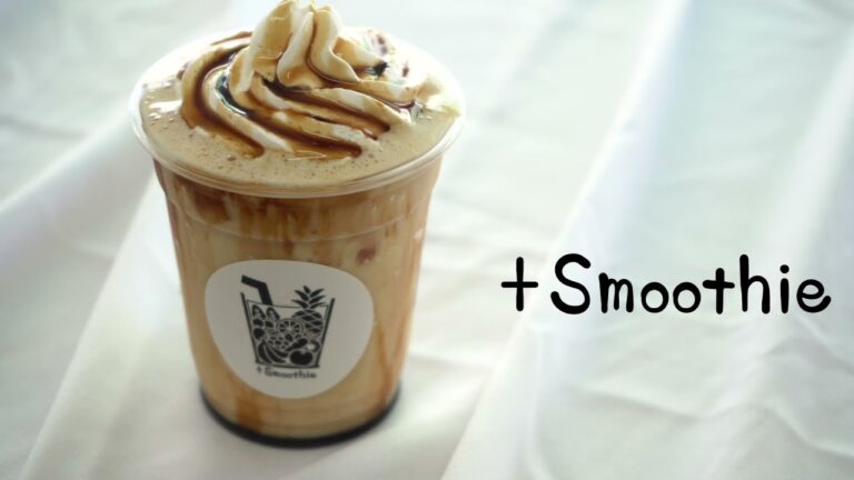 【+smoothie】商品紹介動画  黒蜜きな粉バナナ