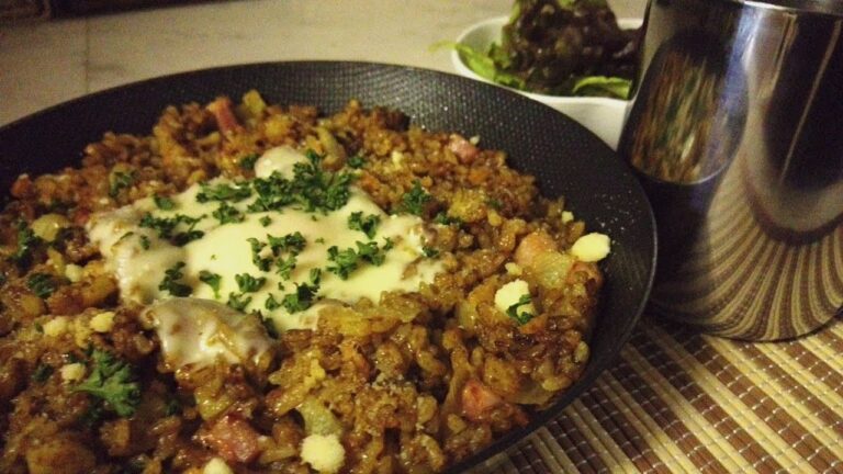 超カンタン混ぜて焼くだけカレーピラフ【ちょこっとレシピ】
