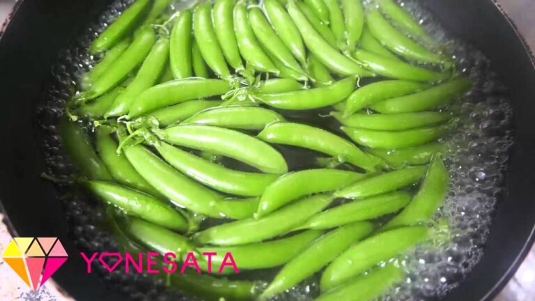 スナップエンドウ。ゆでる時のコツ。