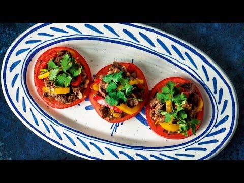 牛肉と夏野菜のスパイシーサラダ