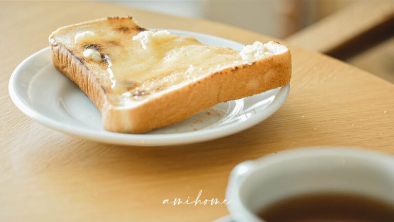 ５日間の朝食の記録｜パンとコーヒー｜ほうれん草のキッシュ｜明太子フォカッチャ｜ベーコンエッグトースト｜5days Breakfast and Coffee / Baking