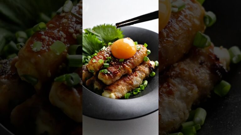 SNSで話題のちくわの豚バラチーズ巻き作った結果ww #shorts