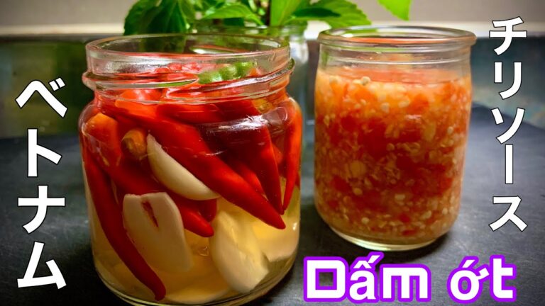 Cuộc sống ở Nhật | CÁCH LÀM TỎI ỚT NGÂM GIẤM TRẮNG GIÒN ĐỂ ĐƯỢC LÂU | Cooking with Hachan