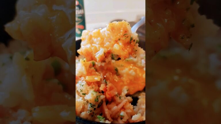 🧑‍🍳香ばしいお焦げリゾット🎉ベーコンとニンニクたっぷりロースト😁💪😋スキレット１０分料理❤️冷や飯ありますか？🍲🍀👑#shorts
