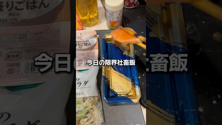 【社畜】限界営業マンの社畜飯。#ブラック企業 #社畜 #転職 #漢飯 #転職 #お金