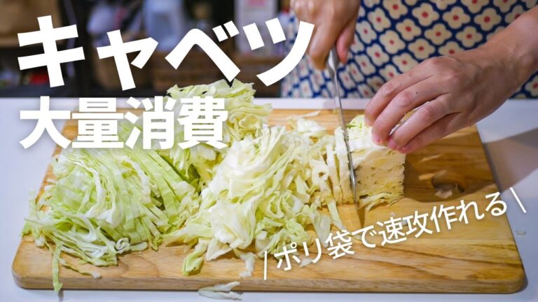 【キャベツレシピ】洗い物も少ない！絶品副菜で大量消費！