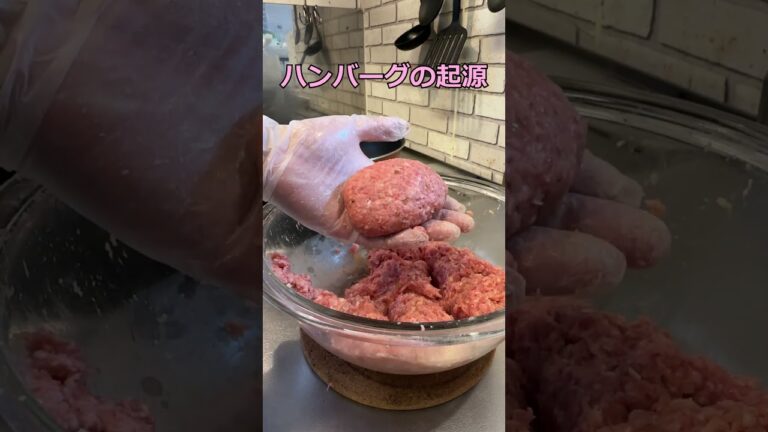 ハンバーグはアメリカ発祥ではなくドイツらしい～煮込みハンバーグを作りながら #shorts