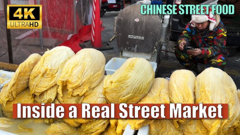 【從冰封到解凍，記錄沈陽與天津的季節味道】瀋陽、天津早市趕集/中國街頭美食/晶瑩剔透的冰糖葫蘆/排隊擁擠的碳烤羊肉串/東北人人愛吃的酸菜/非常火爆的雪綿豆沙/新鮮捕撈的魚/正宗吊爐燒餅