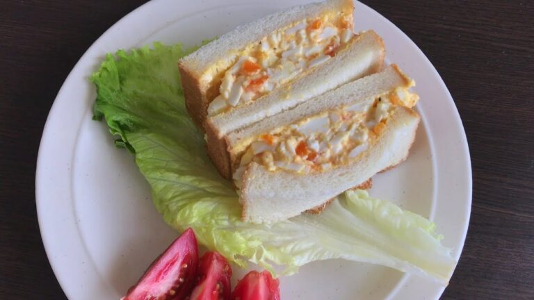 喫茶店風豪華なタマゴサンドの作り方　How to make a gorgeous egg sandwich