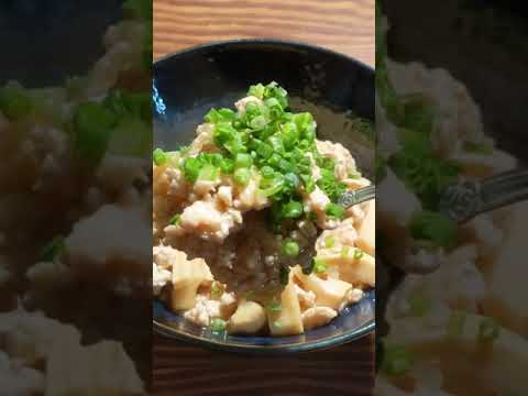【鶏胸挽肉】筍あんかけ炒飯 #shorts