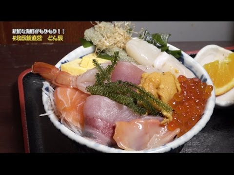 新鮮！うまい、早い、安い！！うに、いくら、まぐろ、白身、サーモンなどなど…。杜の市場の「北辰鮨直営どん辰」の海鮮丼は見た目も豪華！写真撮りたくなっちゃいますよ。【ハシュカリ#259 どん辰】