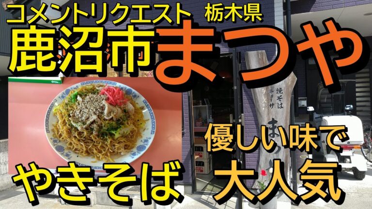 【栃木県鹿沼市】まつやで焼きそば肉入りを食す【コメントリクエスト】