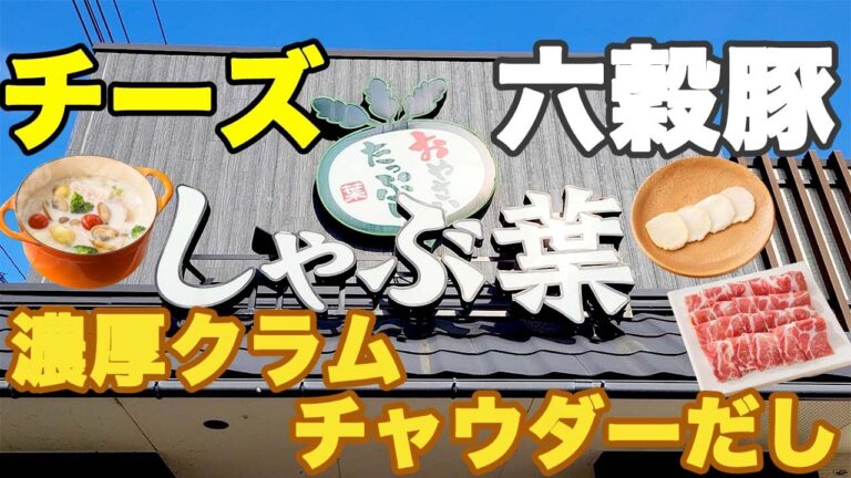 【期間限定】新登場の「濃厚クラムチャウダーだし」に「六穀豚」2種のチーズも食べ放題！物価高にコスパ最強のしゃぶ葉が最高でした♪【しゃぶ葉 六穀豚しゃぶしゃぶ食べ放題　ぼっち】