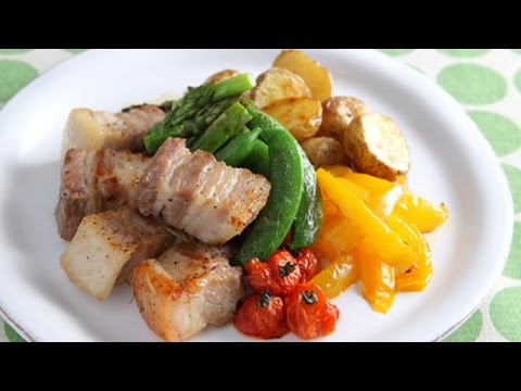 豚バラ肉と野菜のイタリアンバーベキュー