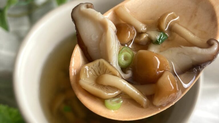 なめことしいたけのスープ #shorts