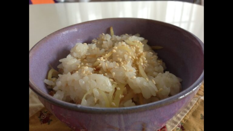 【簡単美味しい炊き込みご飯】20.しょうがの炊き込みご飯