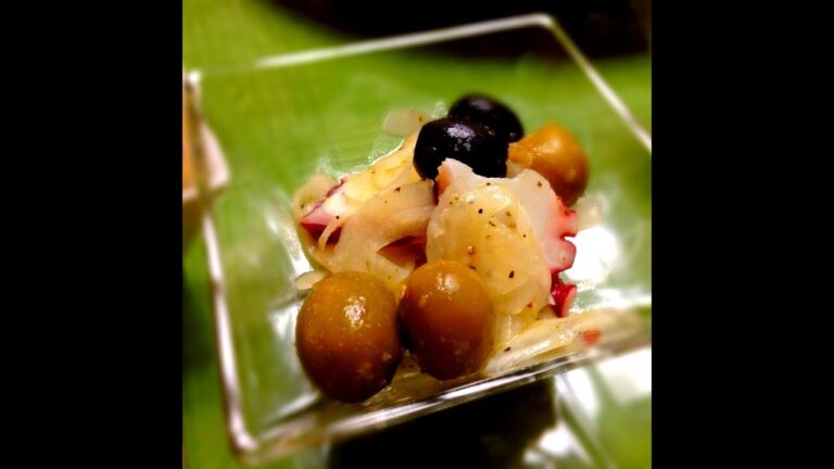 茹でタコをスライスして和えるだけ、タコのさっぱりマリネ