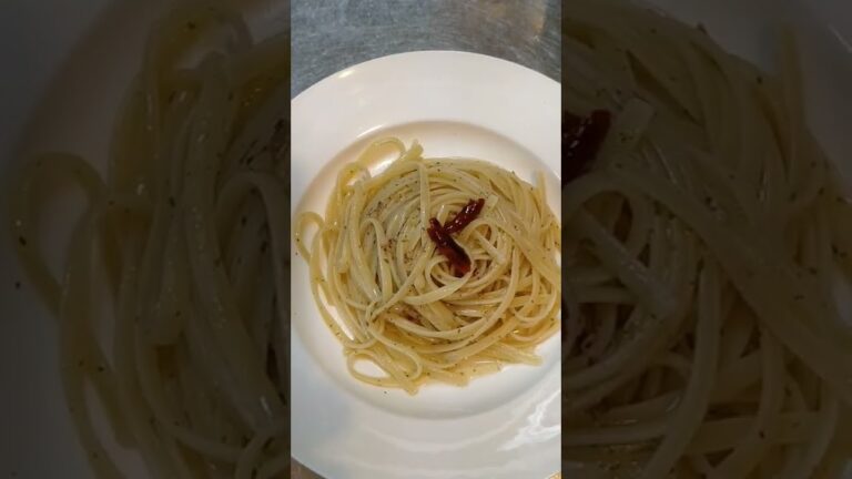 【shorts】『手抜き』【リングイネ・アーリオ・オーリオ・エ・ペペロンチーノ】作りました。/linguine/pasta/Aglio, olio e peperoncino/