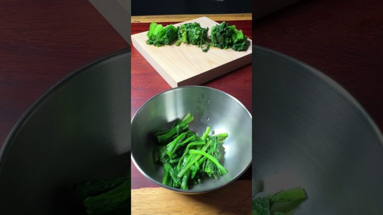 青菜三種のおひたし【ASMR】 #shorts