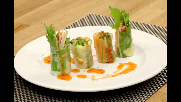 【タイ・ベトナム料理】海鮮風チーズ生春巻き 〜キャンディ仕立て〜の手料理レシピ動画