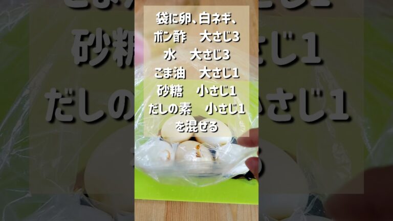 【究極のネギだれ煮卵】