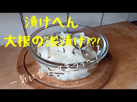 【初心者さんレシピ】超簡単でコスパ最強！待つのはたった10分！激うま！大根の漬けない浅漬け！おかんが作るサラダ感覚で永遠に食べれる大根の浅漬け！Japanese whiteradish pickles