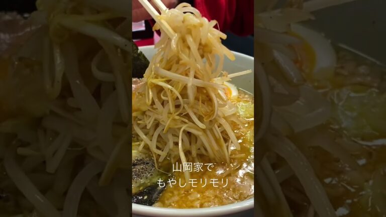 山岡家で特味噌にもやしモリモリしてみた