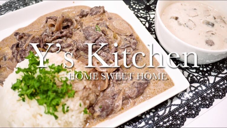 【男の料理】ほのかな酸味が食欲をそそるビーフストロガノフ