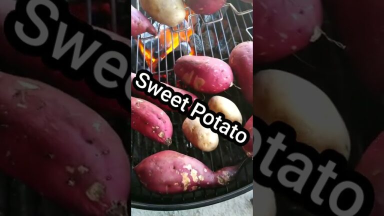 Baked sweet potato #shorts / 焼き芋 バーベキュー