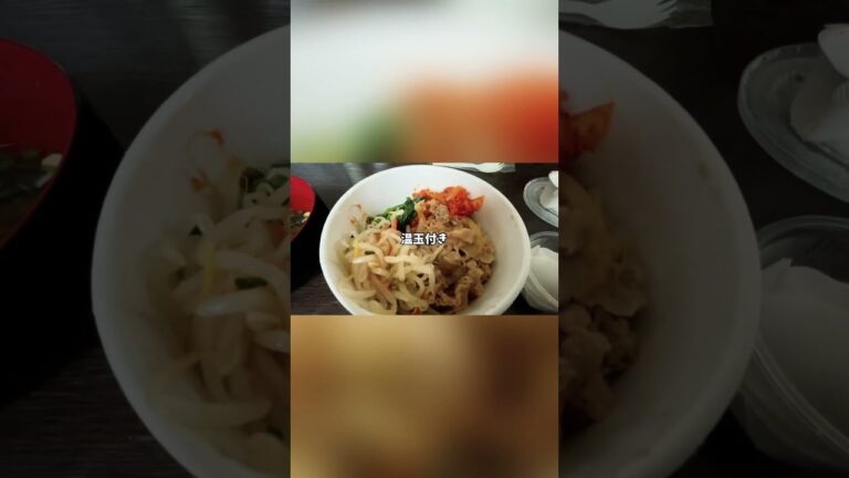 デブのごはん すき家の牛丼＆ビビンバ shorts