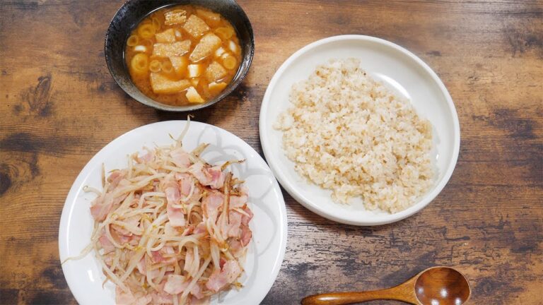 【男飯】箸が止まらないバクバクと食べてしまうガーリックライスセット【飯テロ】