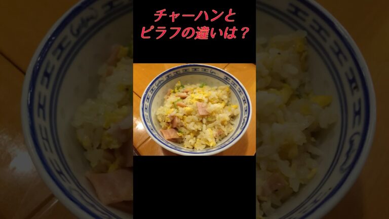 20秒でわかる 炒飯とピラフの違い #short