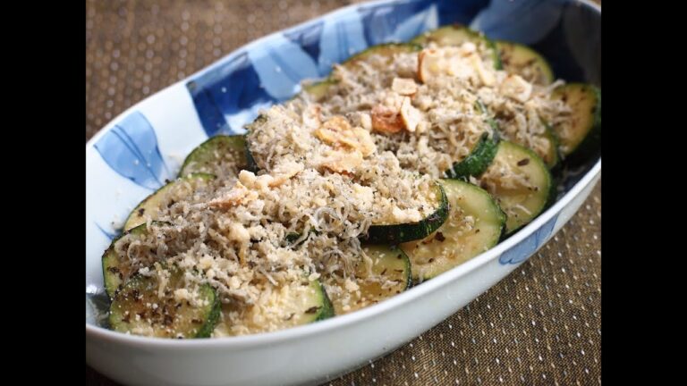 ズッキーニのソテーかりかりじゃこ＆パルメザン