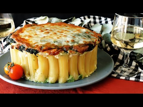 【アツアツを食べてね♡】チーズとほうれん草のマカロニケーキ