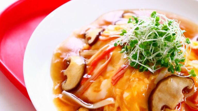 天津飯の作り方 [簡単料理レシピ] ふんわりとろ～り食感が美味しい！