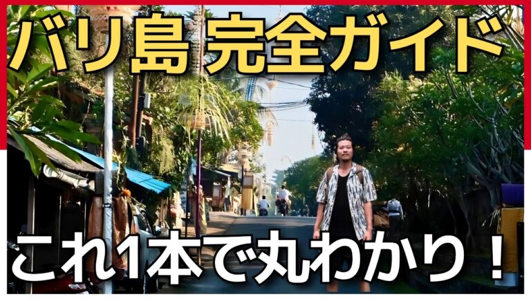 【バリ島旅行はこれ1本！】5時間究極ガイド🇮🇩12泊13日人気6エリア網羅！観光・グルメ・ホテル・交通手段・注意点