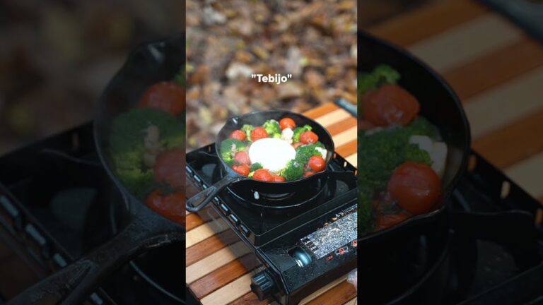 【キャンプ飯】"Tebijo"最強のアヒージョ！