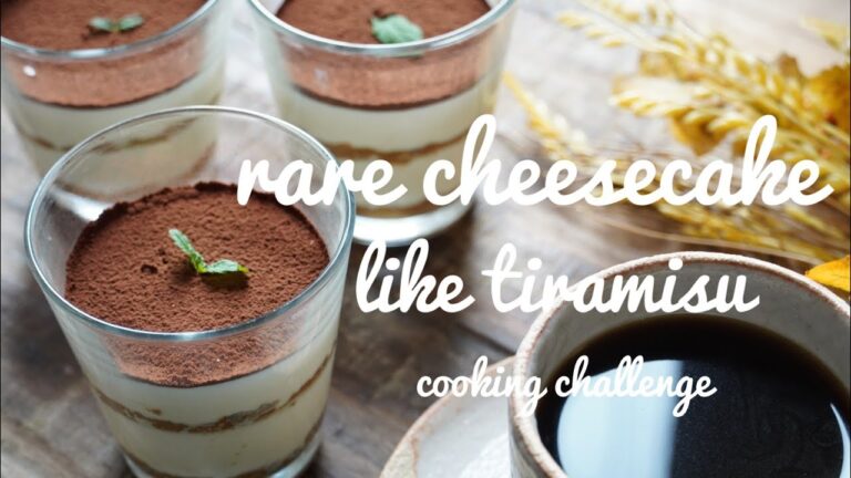 混ぜるだけのチョー簡単ティラミス風レアチーズケーキ作ってみた！３回目のスイーツ【cooking challenge】rare cheesecake いろいろ作るクリエイター