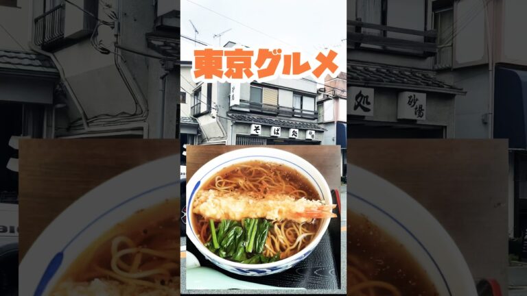 #2 江戸前三大そば『そば処 砂場』天ぷら(大海老天)そば#グルメ #ランチ #ディナー #砂場 #江戸前 #そば #そば屋 #蕎麦 #蕎麦屋 #天ぷら #天ぷらそば #東京 #東京グルメ