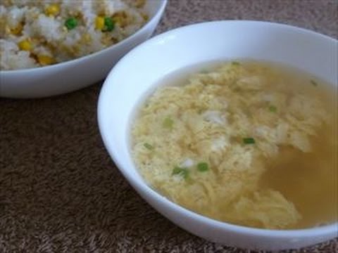 【レシピ】双子のたまごでたまごスープ How to make egg soup with twins of eggs