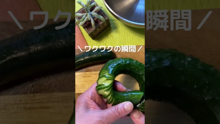 蛇腹きゅうりのビール漬け　#shorts #きゅうり　# 　j蛇腹きゅうり#和食 #時短節約 #簡単レシピ