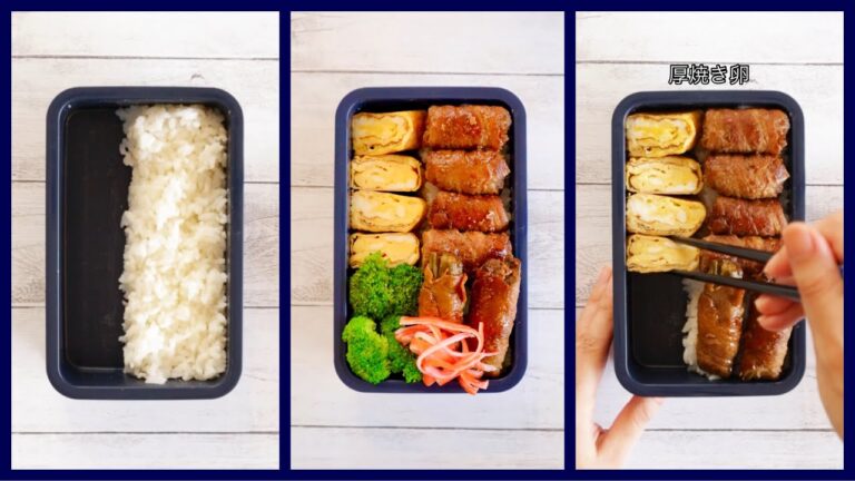 ✨オシャレ弁当🍱詰め方。ご飯マジック💫#86 〜カニカマで彩り編〜