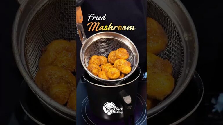 Golden Crunch, Juicy Inside - The Ultimate Fried Mushrooms #mushroom #juicy-mushroom #friedmushrooms