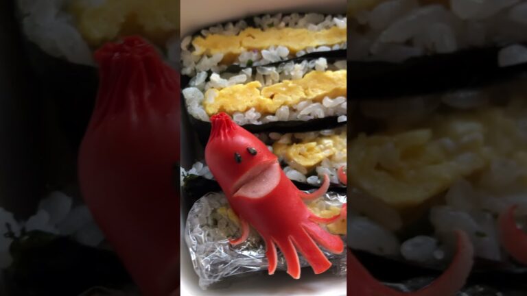 おにぎらず ウィンナーのっけ弁当 #shorts たまごサンドおにぎらず BENTO お弁当日記 お弁当レシピ