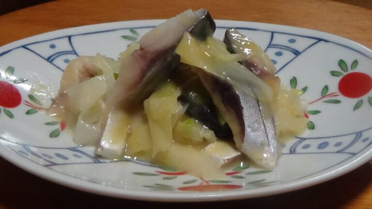 【しめ鯖と葱のぬた】作り方　酢味噌和え　日本料理