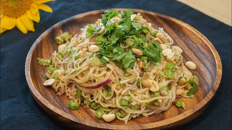 夏にぴったり！超簡単本格タイ風さっぱりコク旨そうめんアレンジレシピ「タイ風さっぱりそうめん」ยำขนมจีน Thai-Japanese fusion Cold Noodle Salad