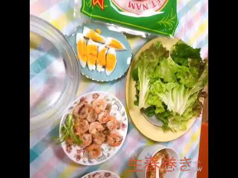 生春巻きを作りましょう