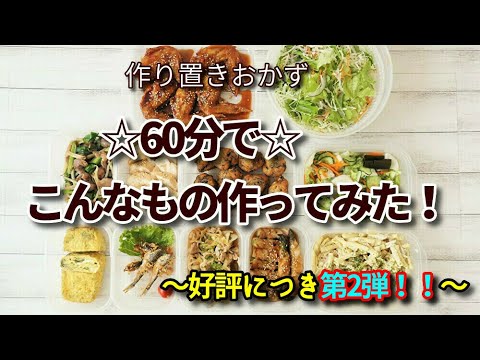 『60分で何品作れるか⁉第2弾！！』☆限られた時間でこんなの作ってみた！【11品】☆